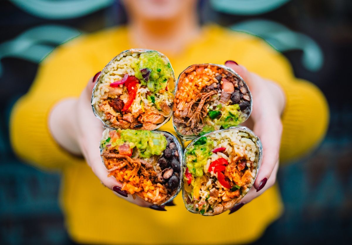 Tortilla burritos e bowls