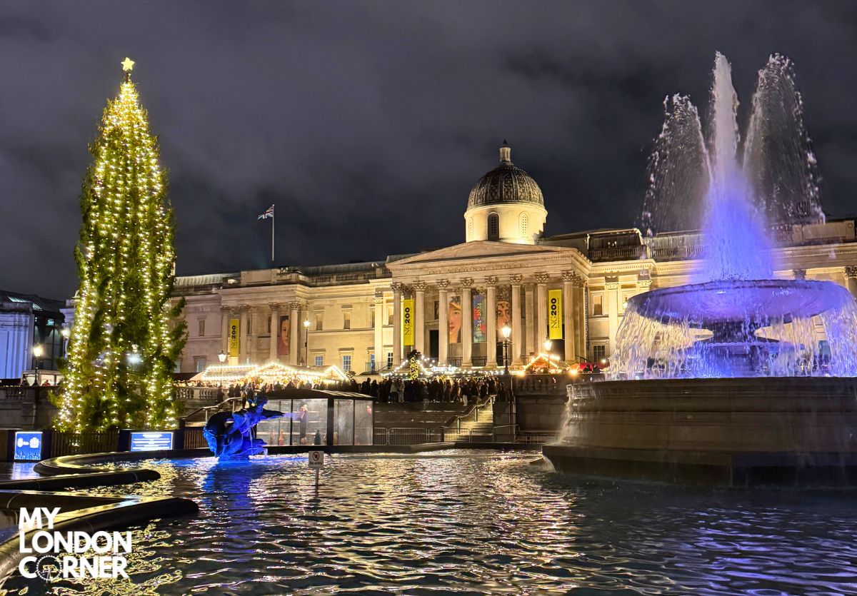 Luci di Natale a Trafalgar Square
