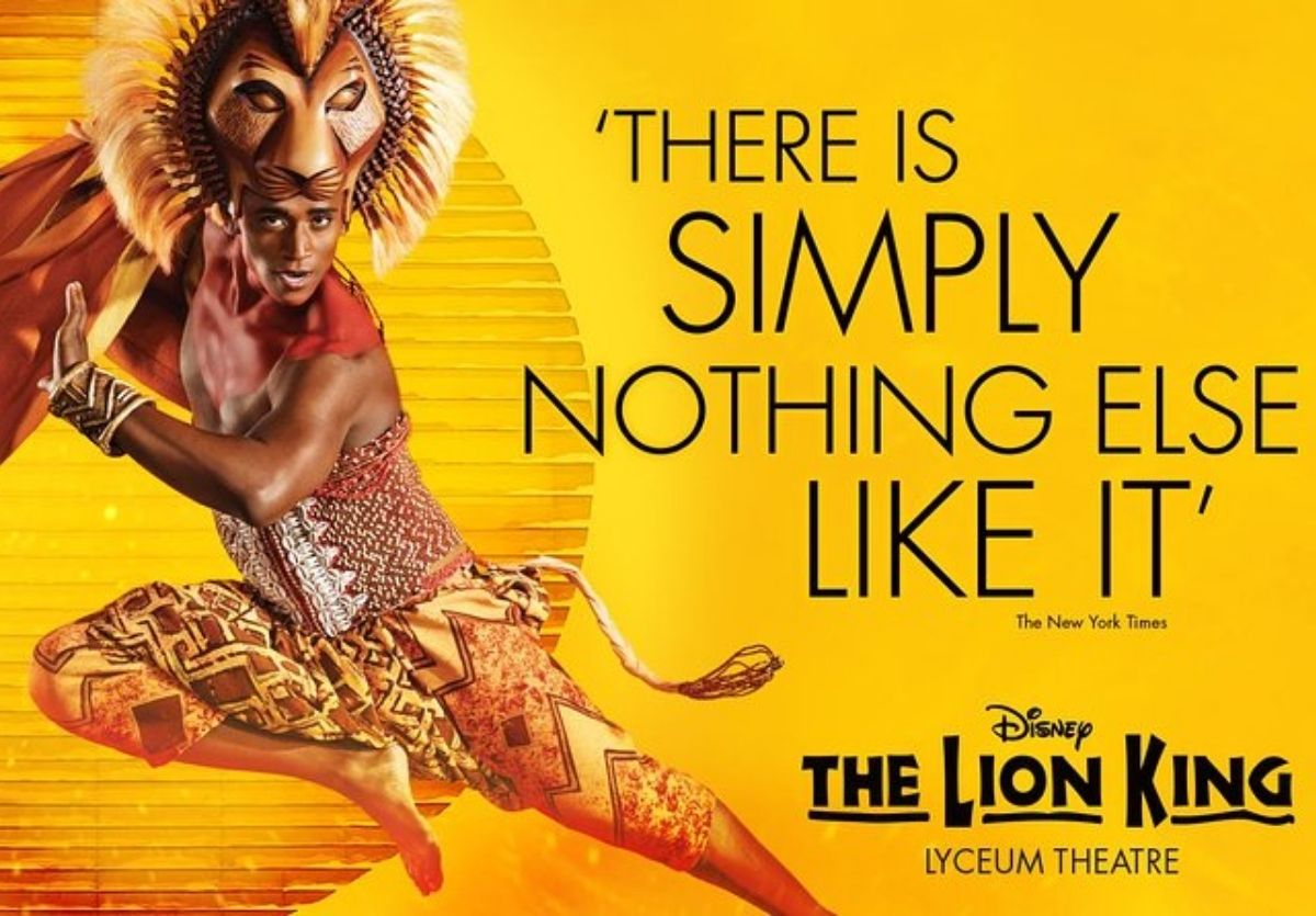 Biglietto d'ingresso per lo spettacolo teatrale "Il Re Leone"